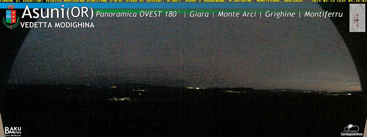 time-lapse frame, Asuni Ovest webcam