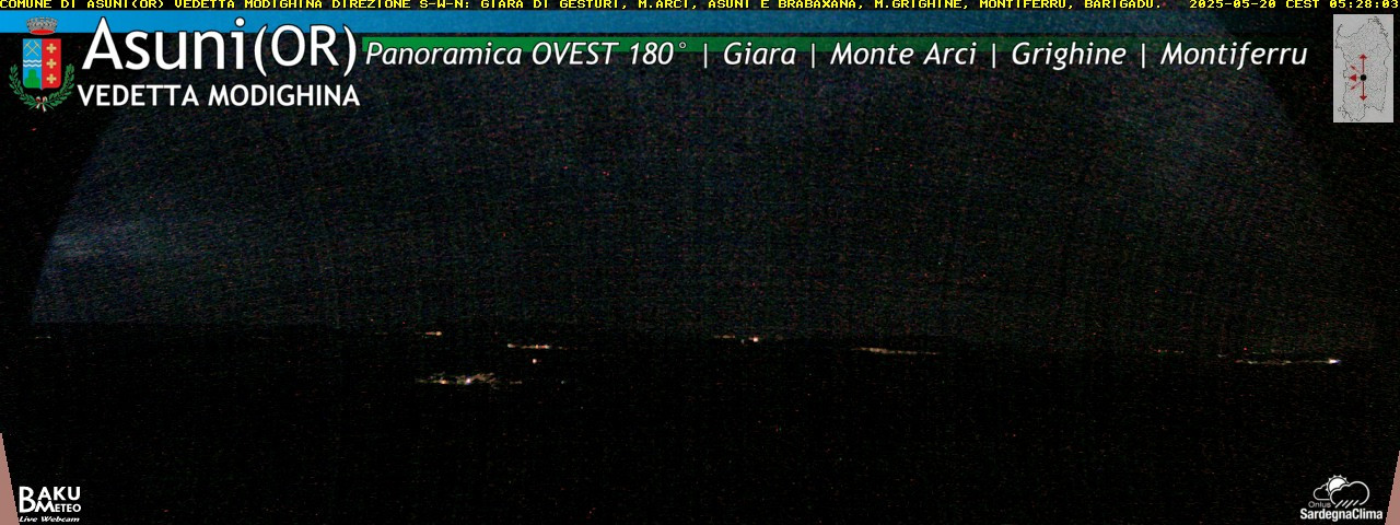 time-lapse frame, Asuni Ovest webcam