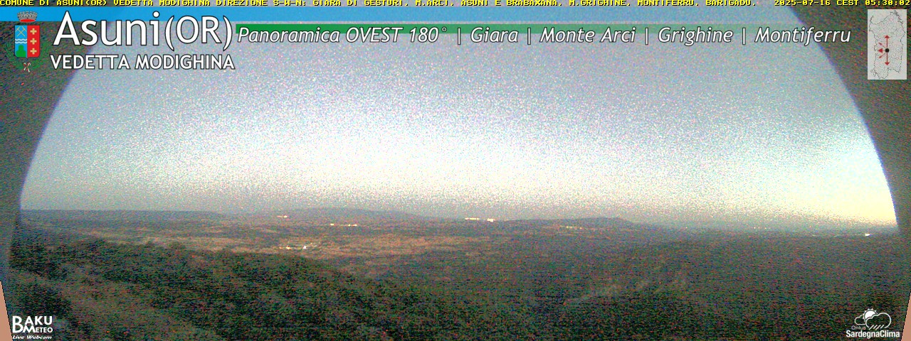 time-lapse frame, Asuni Ovest webcam