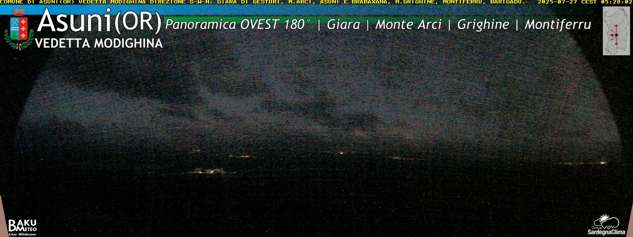 time-lapse frame, Asuni Ovest webcam