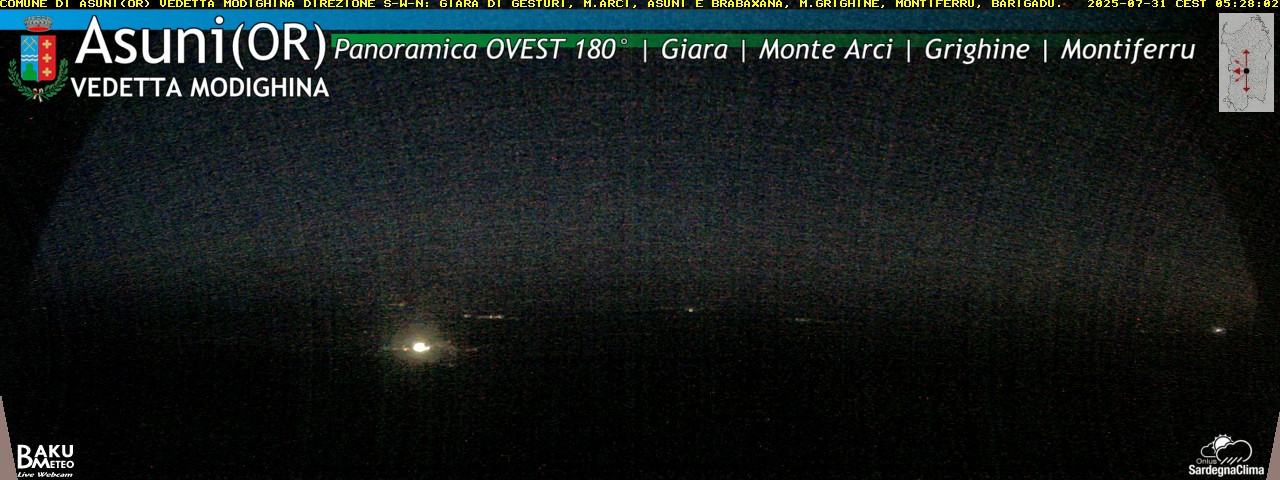 time-lapse frame, Asuni Ovest webcam