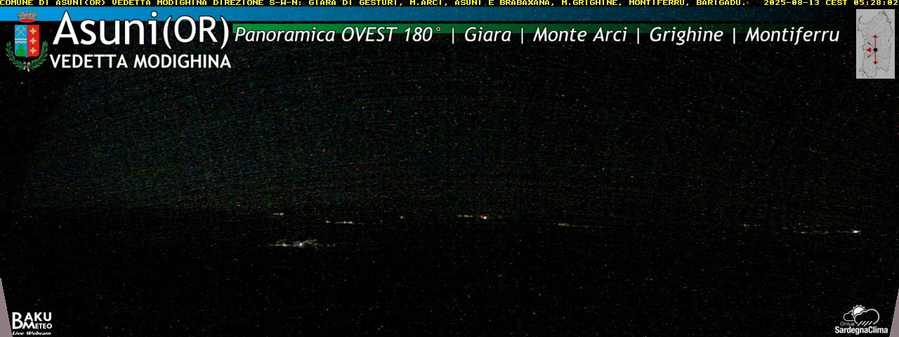 time-lapse frame, Asuni Ovest webcam