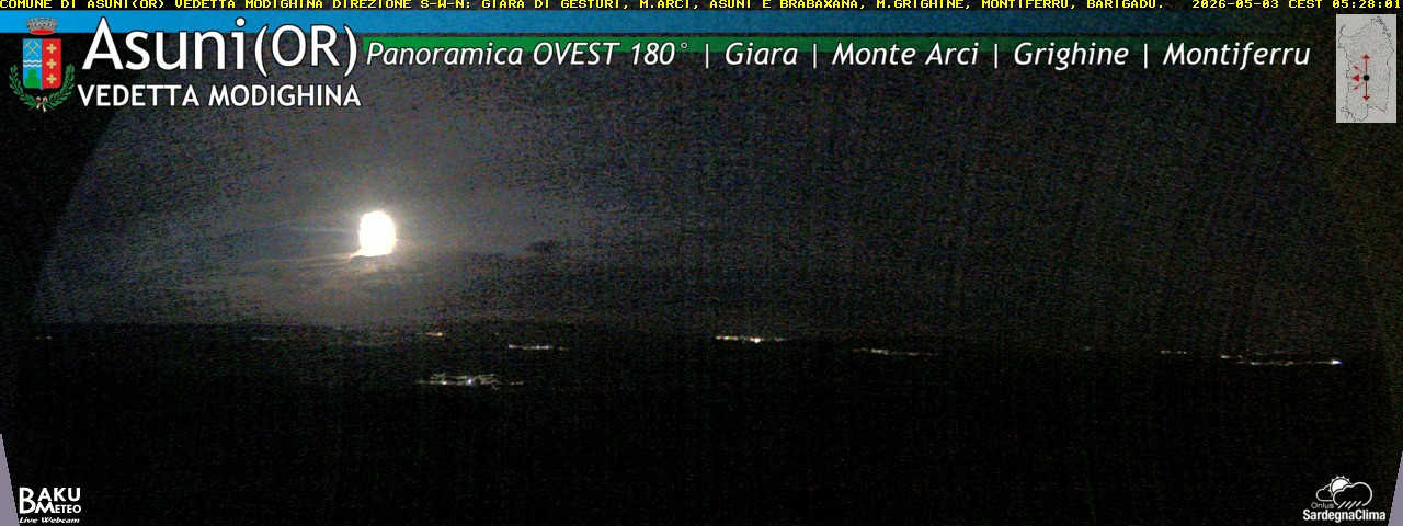 time-lapse frame, Asuni Ovest webcam