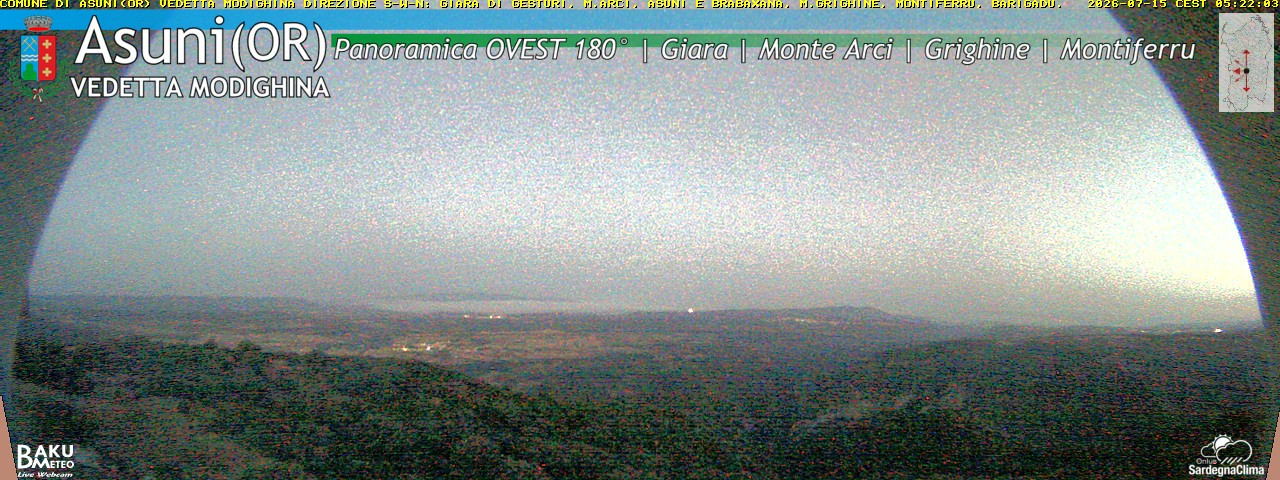 time-lapse frame, Asuni Ovest webcam