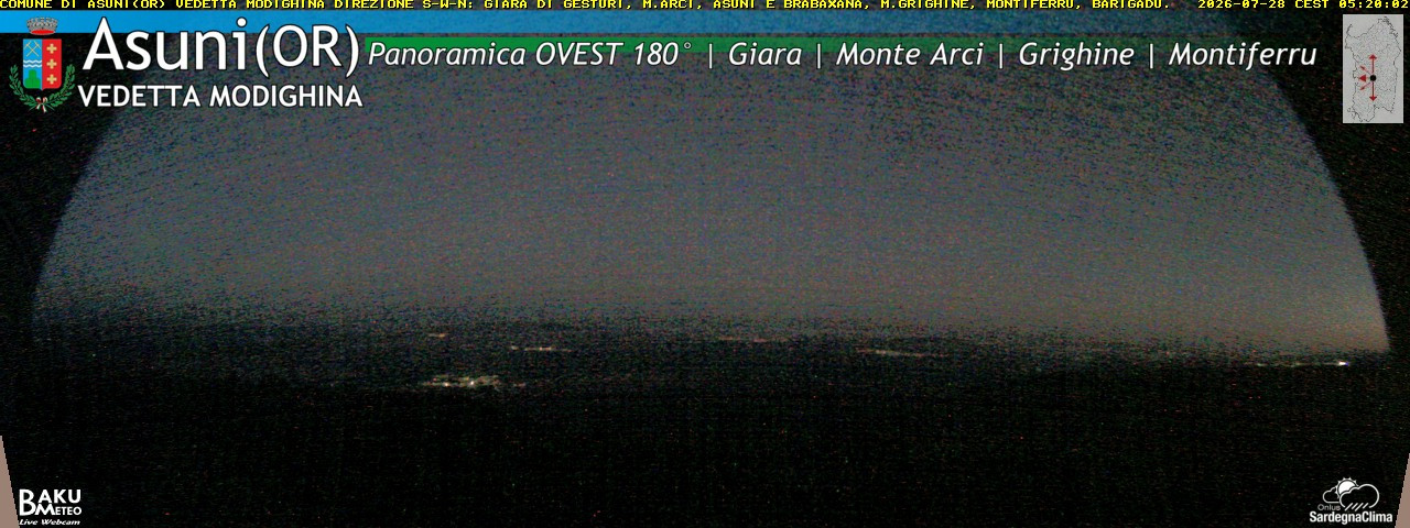 time-lapse frame, Asuni Ovest webcam