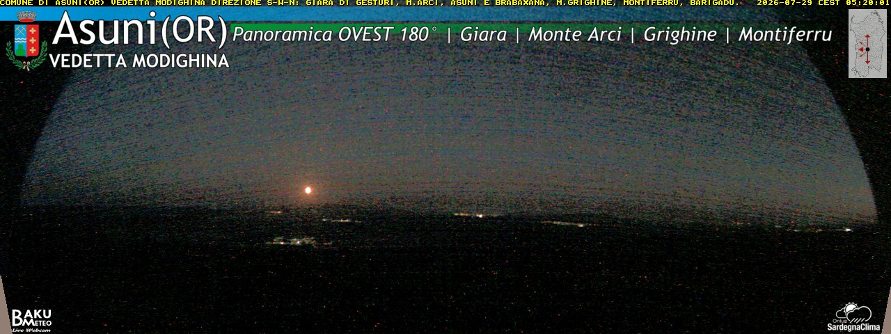 time-lapse frame, Asuni Ovest webcam
