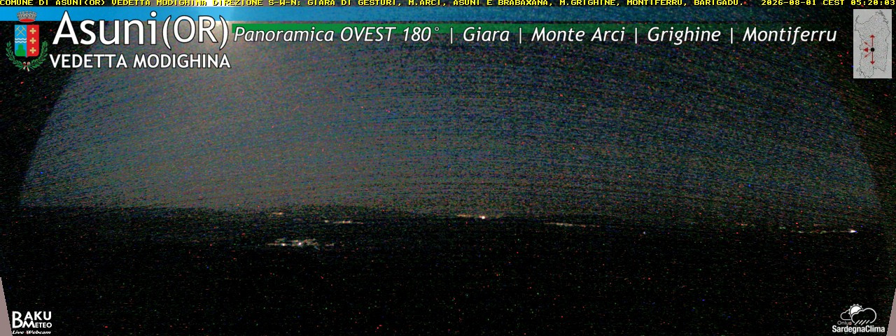 time-lapse frame, Asuni Ovest webcam