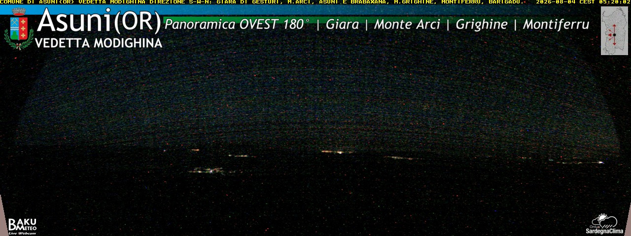 time-lapse frame, Asuni Ovest webcam