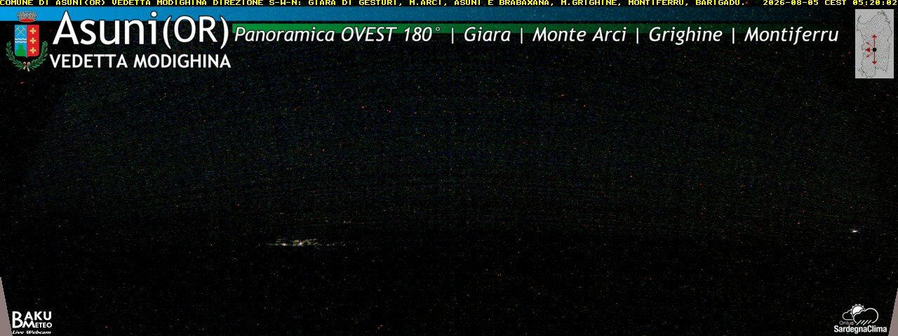 time-lapse frame, Asuni Ovest webcam