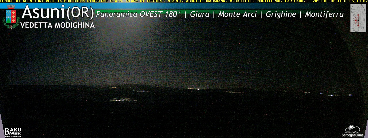 time-lapse frame, Asuni Ovest webcam