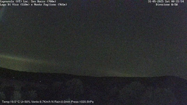 time-lapse frame, Caprarola San Rocco webcam