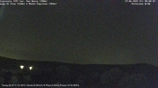 time-lapse frame, Caprarola San Rocco webcam