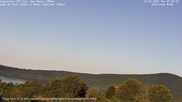 time-lapse frame, Caprarola San Rocco webcam