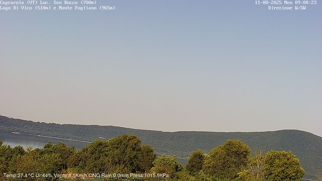 time-lapse frame, Caprarola San Rocco webcam