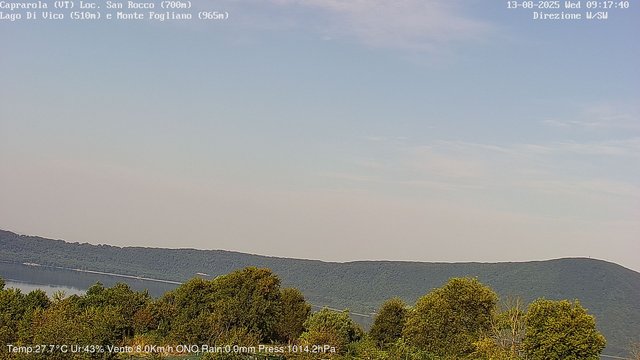 time-lapse frame, Caprarola San Rocco webcam
