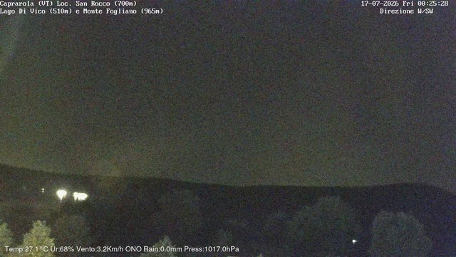 time-lapse frame, Caprarola San Rocco webcam