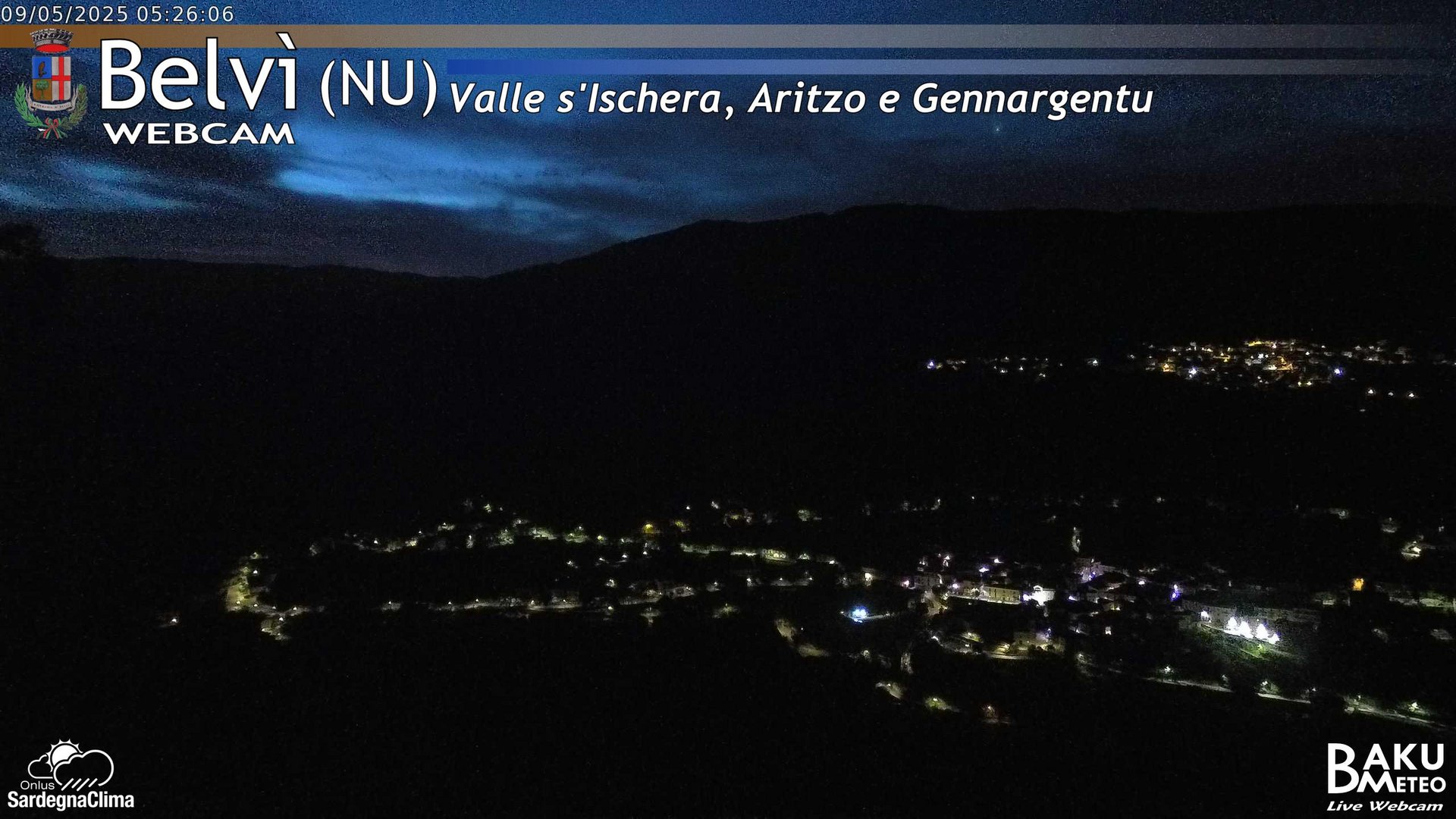time-lapse frame, Belvì webcam