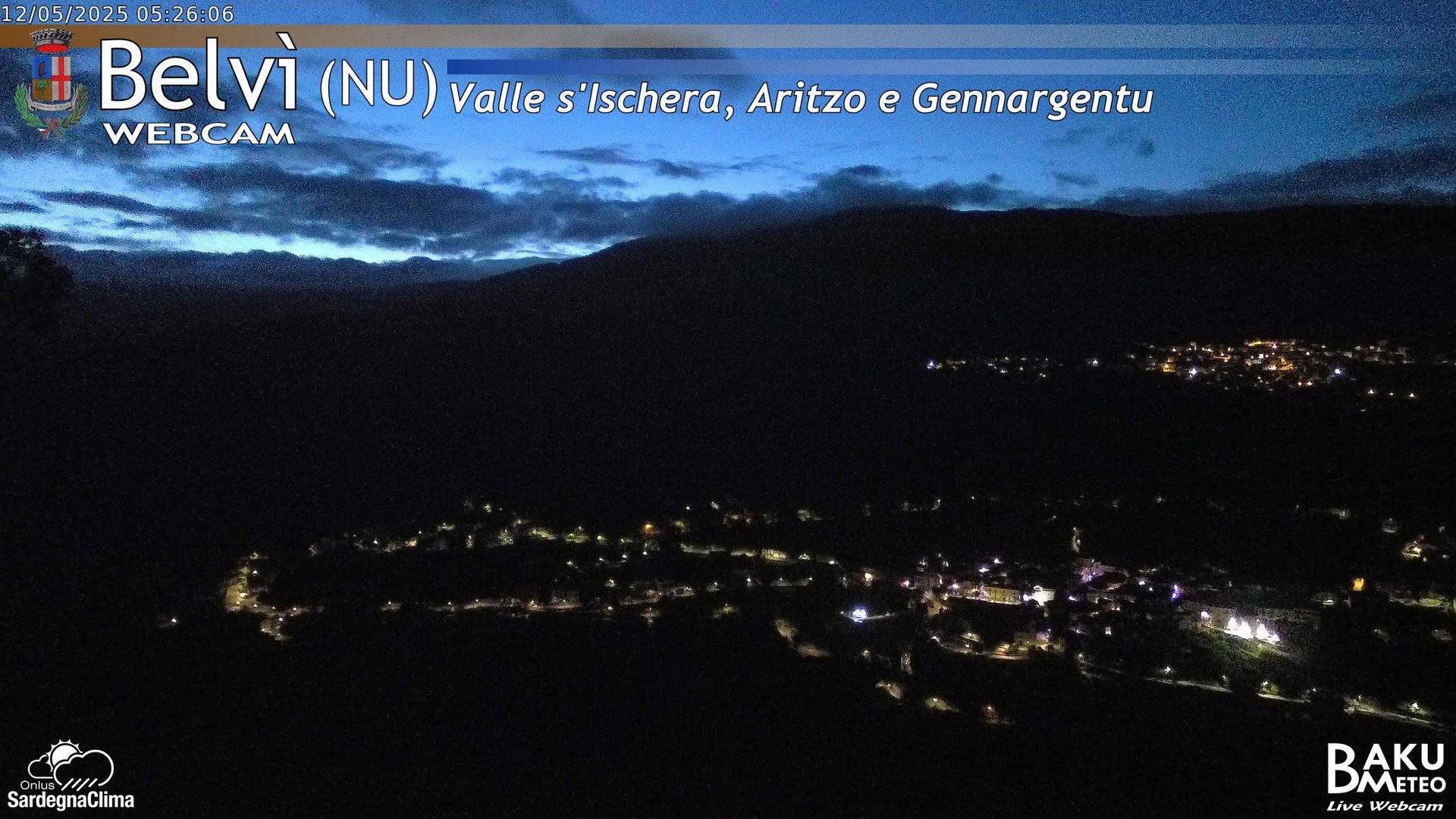 time-lapse frame, Belvì webcam