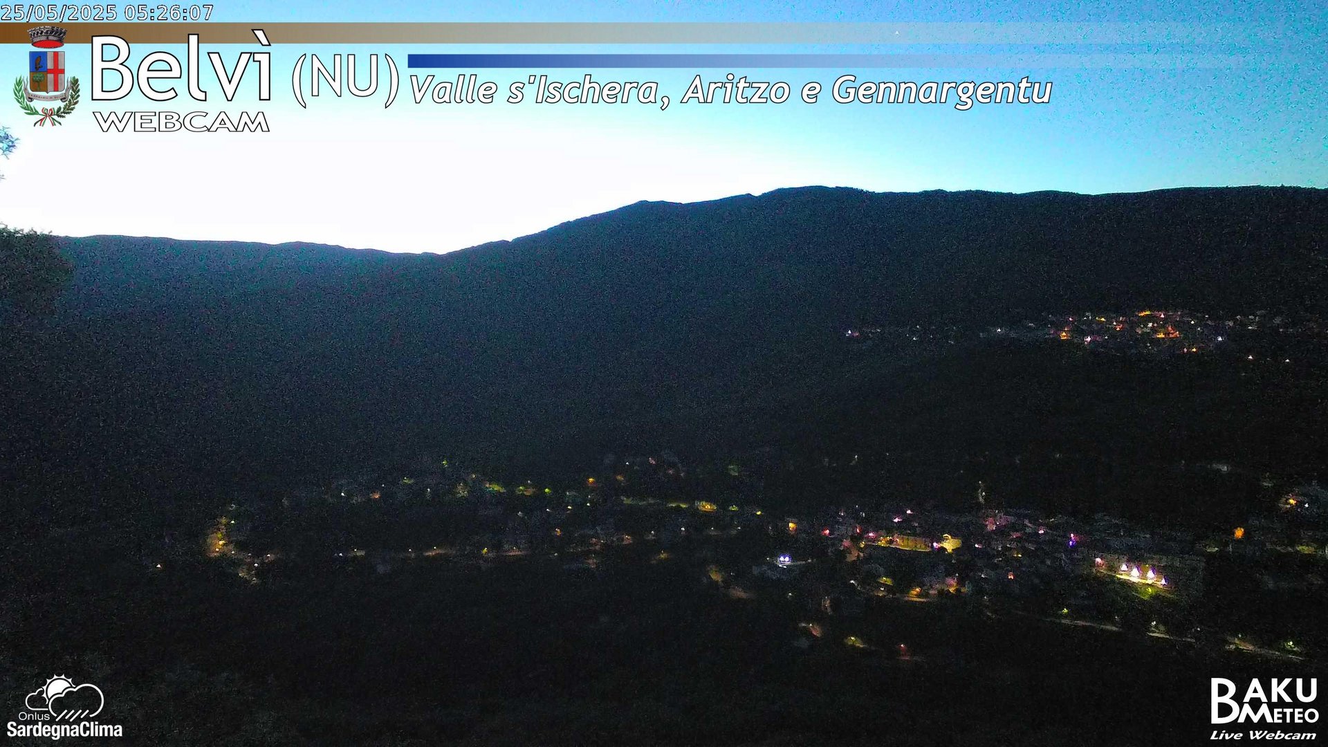 time-lapse frame, Belvì webcam
