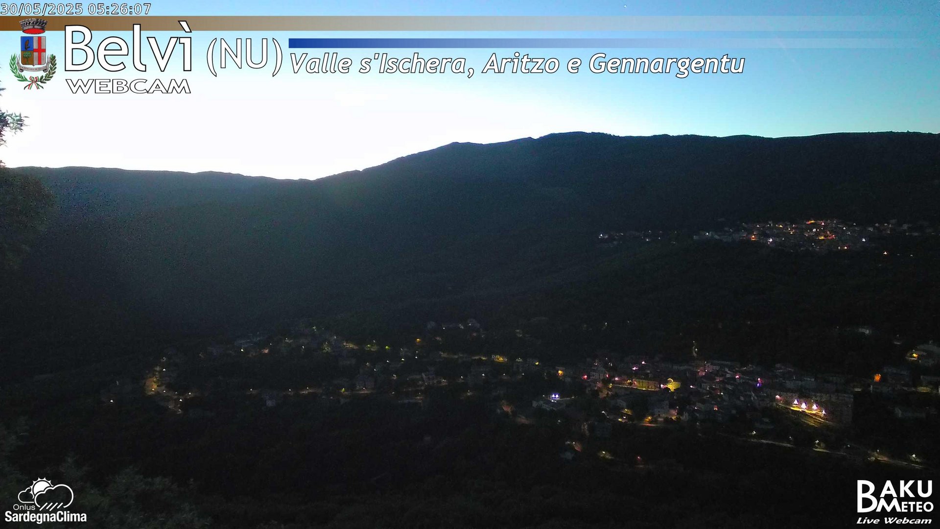 time-lapse frame, Belvì webcam