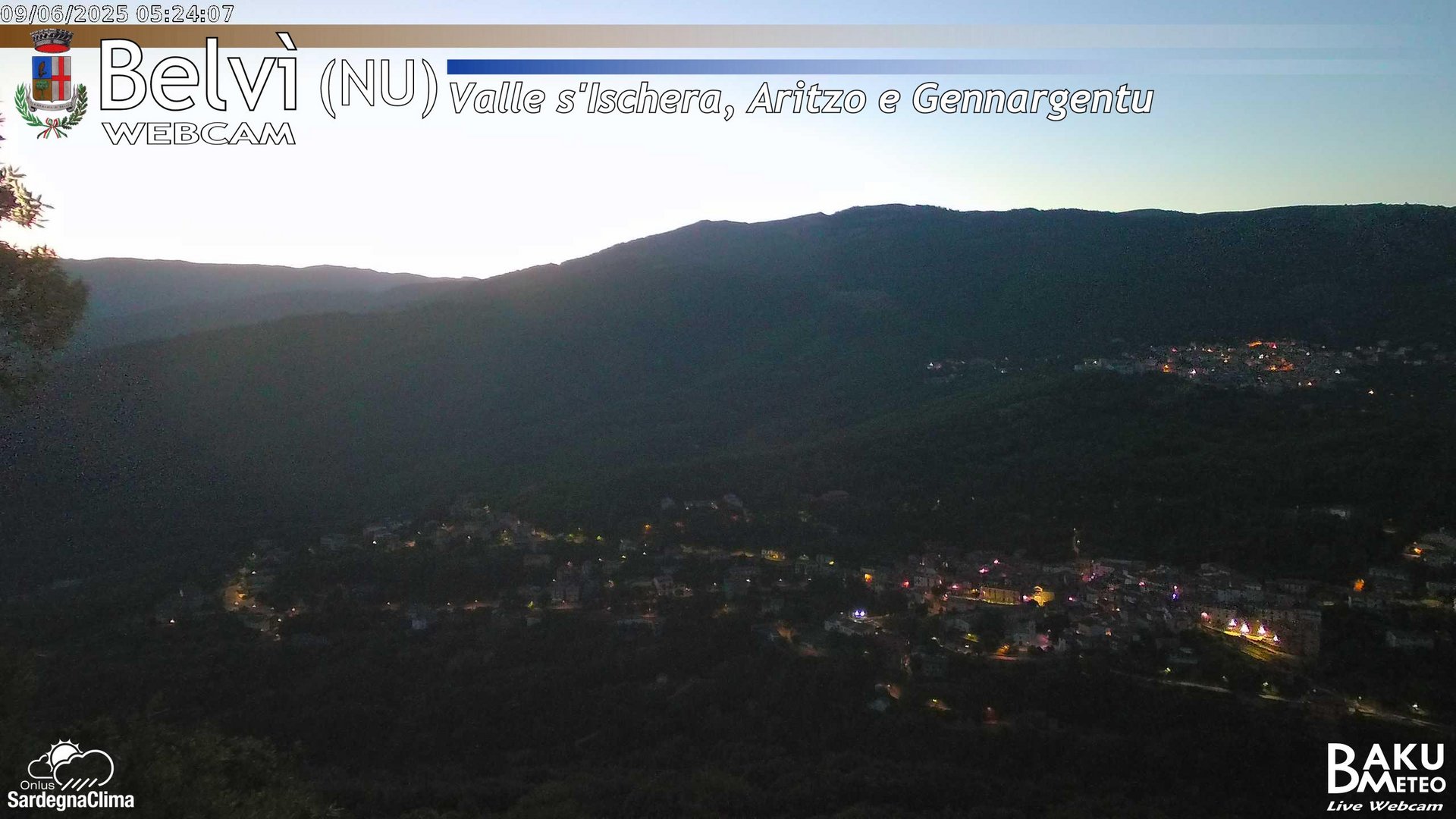 time-lapse frame, Belvì webcam