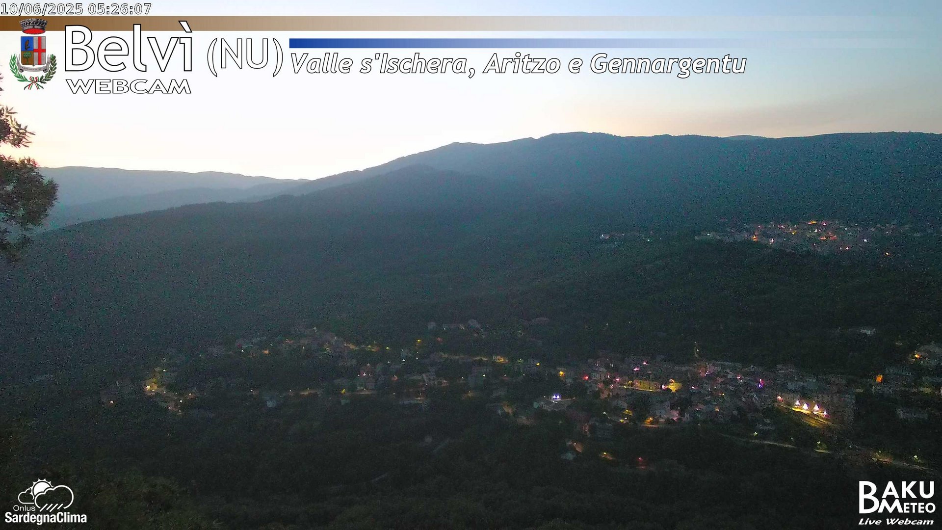 time-lapse frame, Belvì webcam