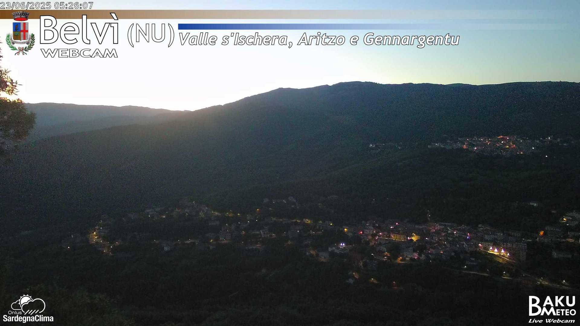 time-lapse frame, Belvì webcam