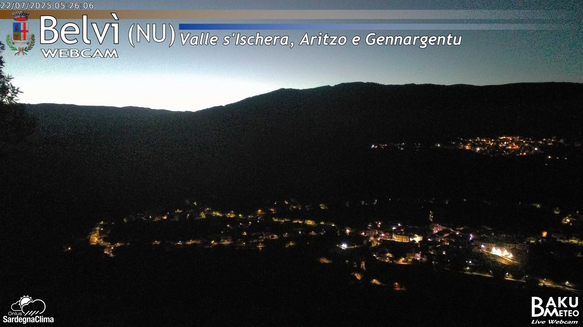 time-lapse frame, Belvì webcam
