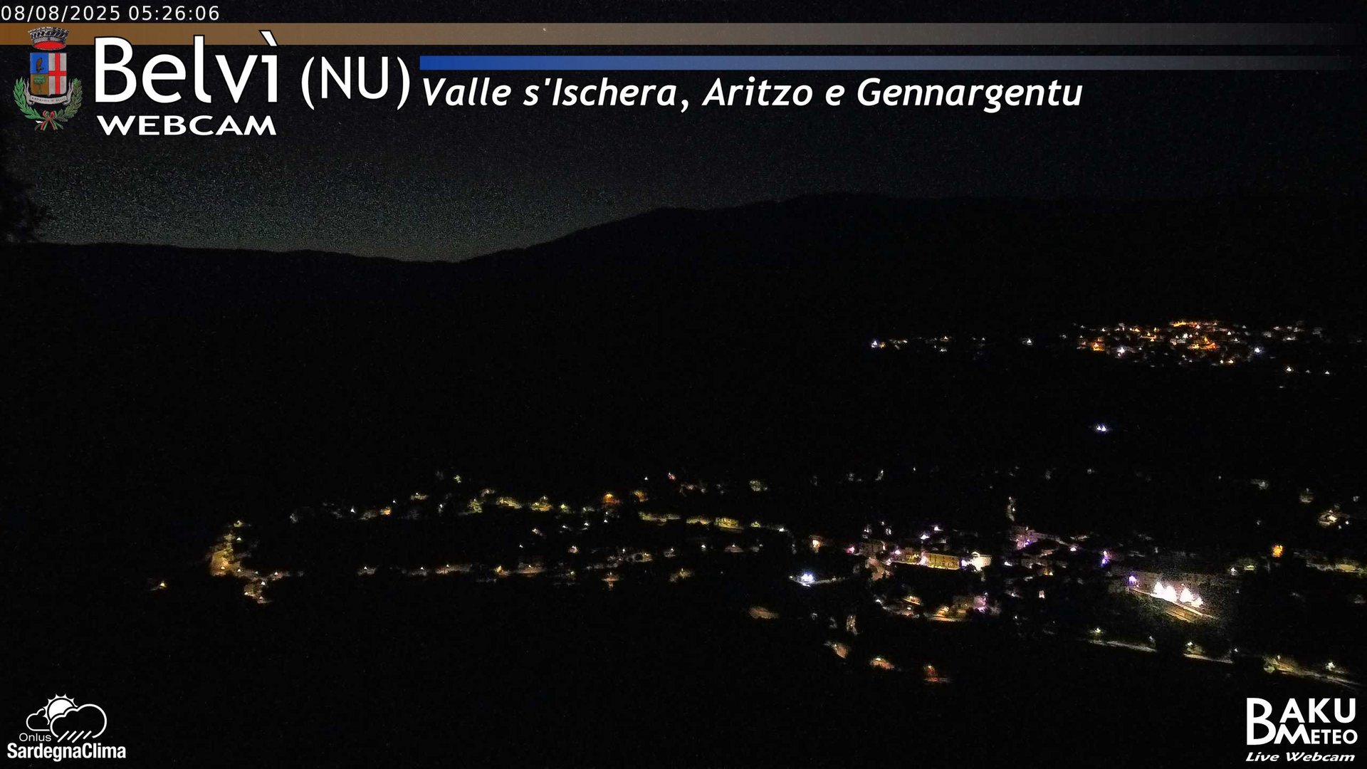 time-lapse frame, Belvì webcam