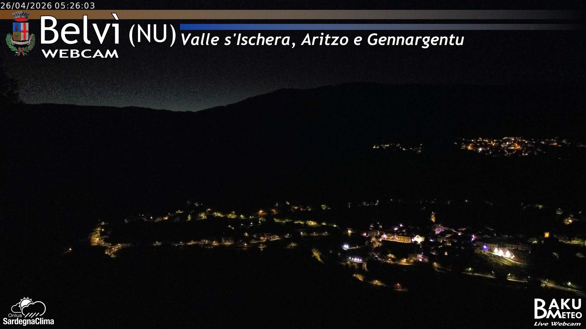 time-lapse frame, Belvì webcam