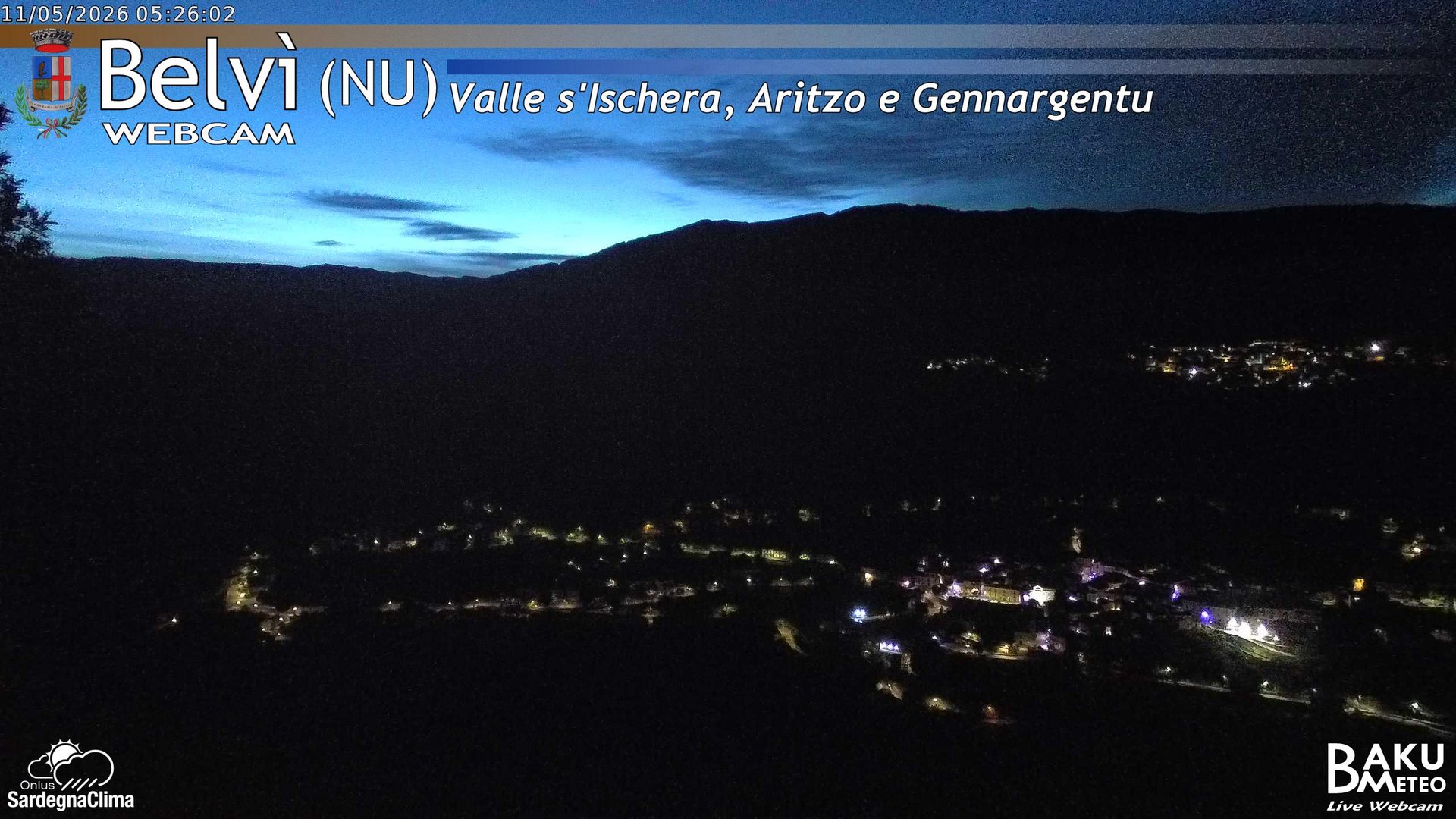 time-lapse frame, Belvì webcam