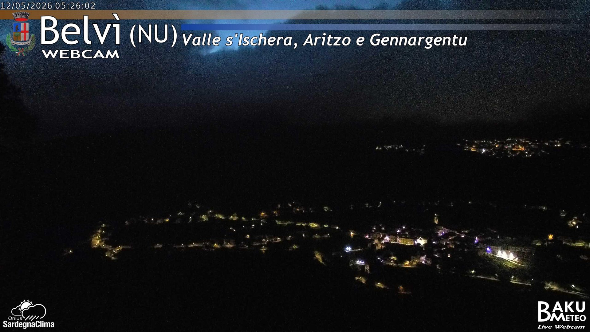 time-lapse frame, Belvì webcam