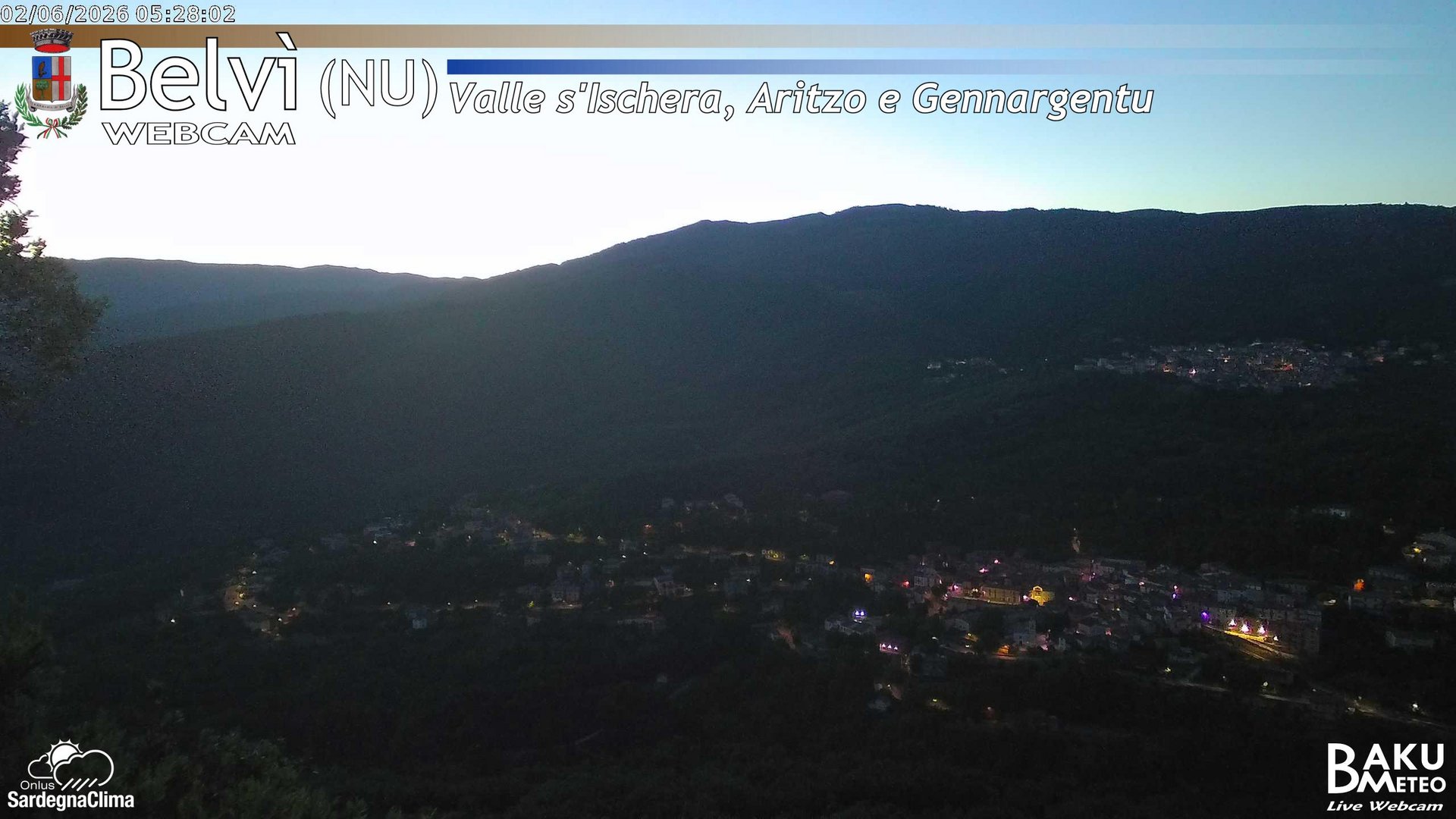 time-lapse frame, Belvì webcam