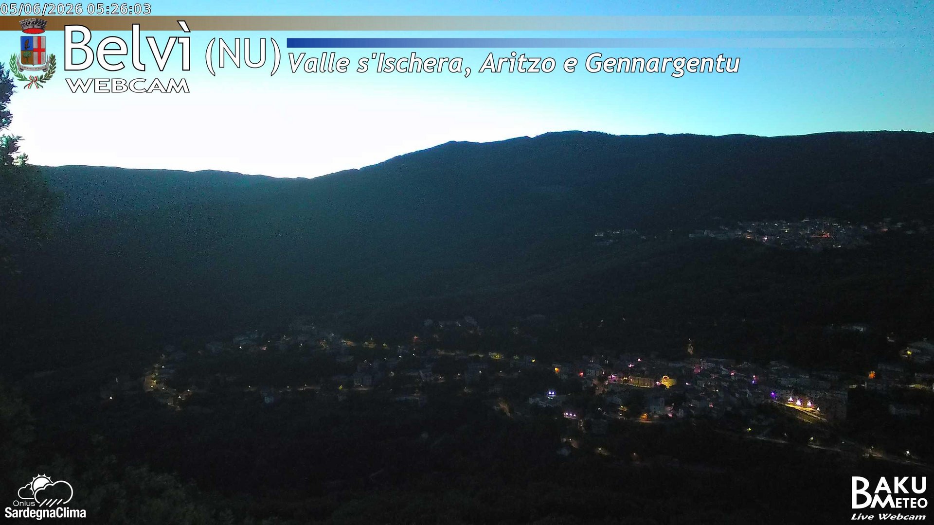 time-lapse frame, Belvì webcam