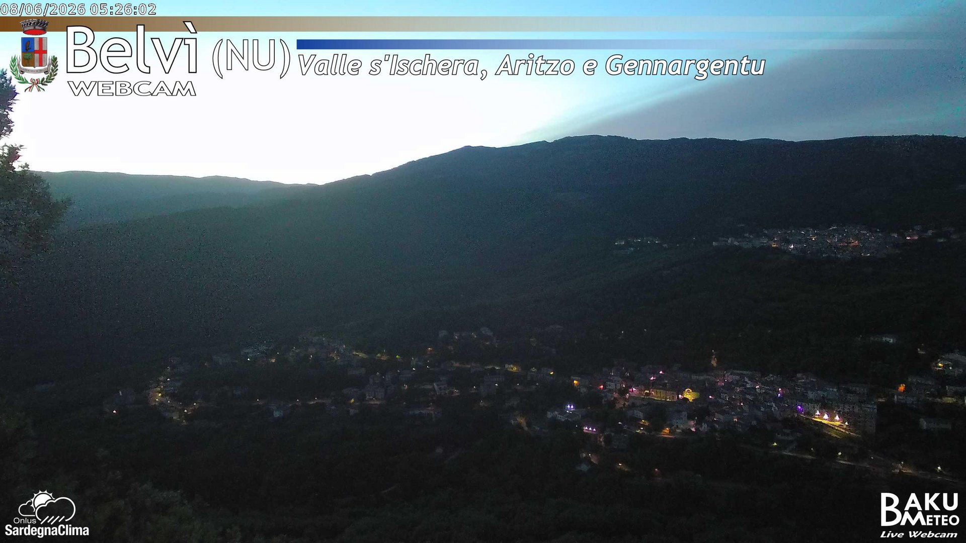 time-lapse frame, Belvì webcam