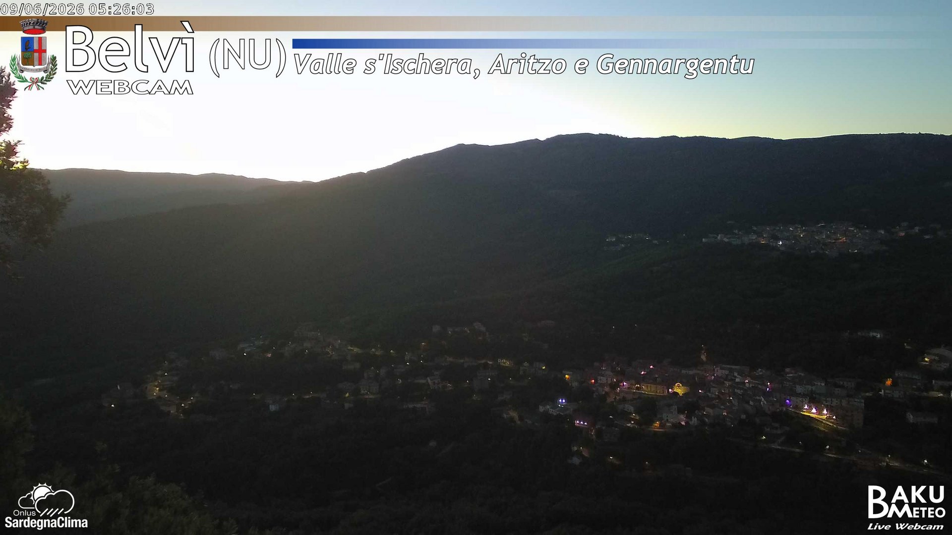 time-lapse frame, Belvì webcam