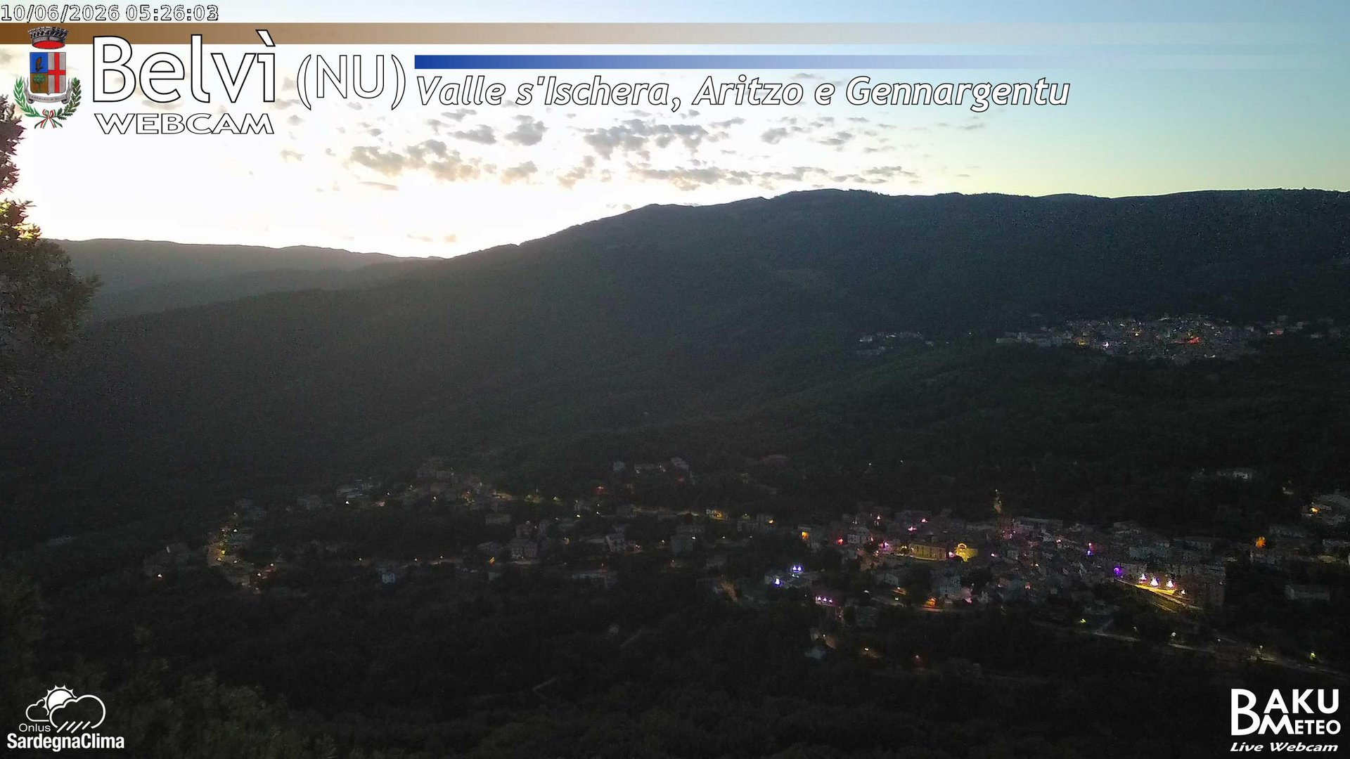 time-lapse frame, Belvì webcam