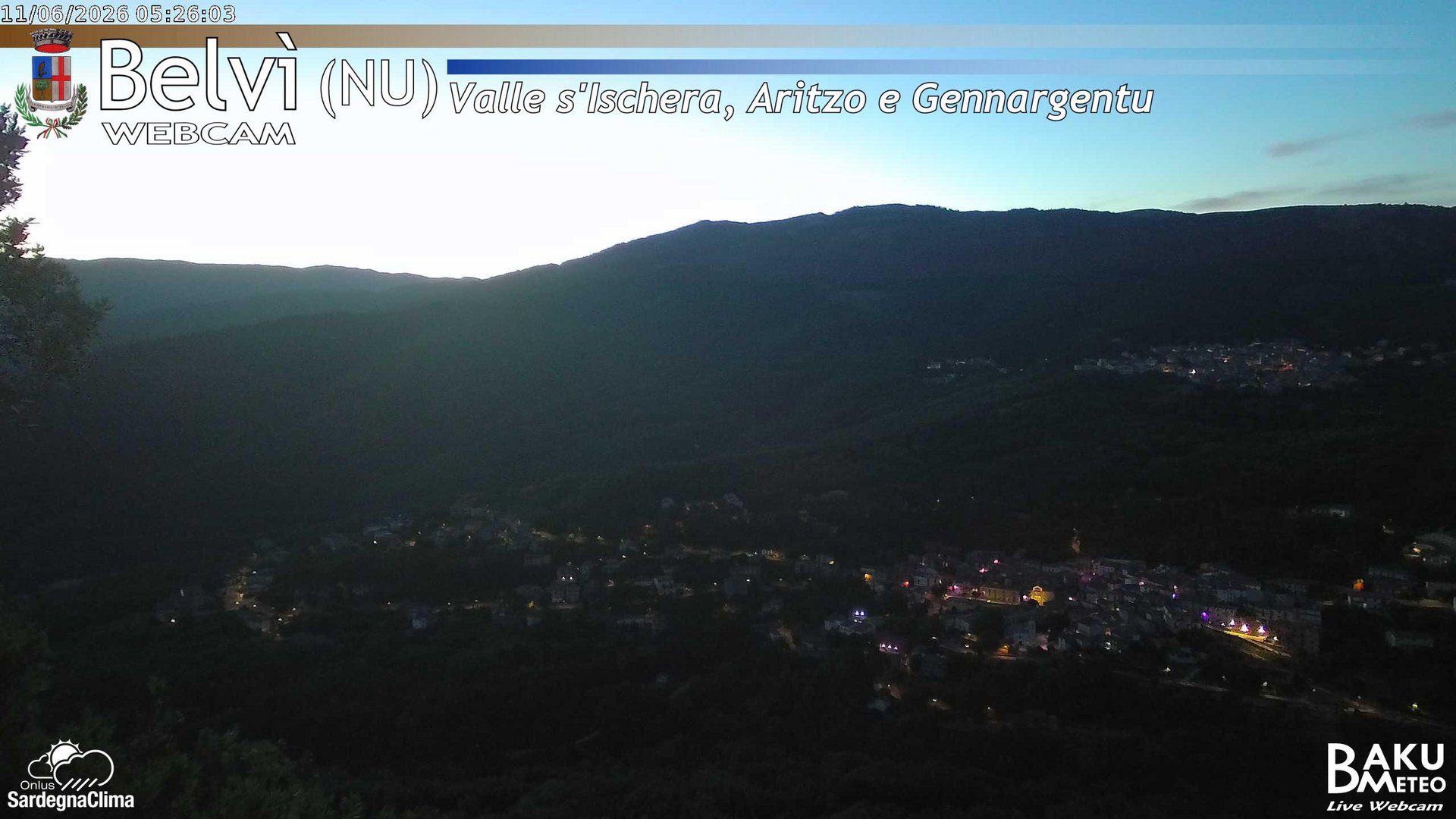 time-lapse frame, Belvì webcam