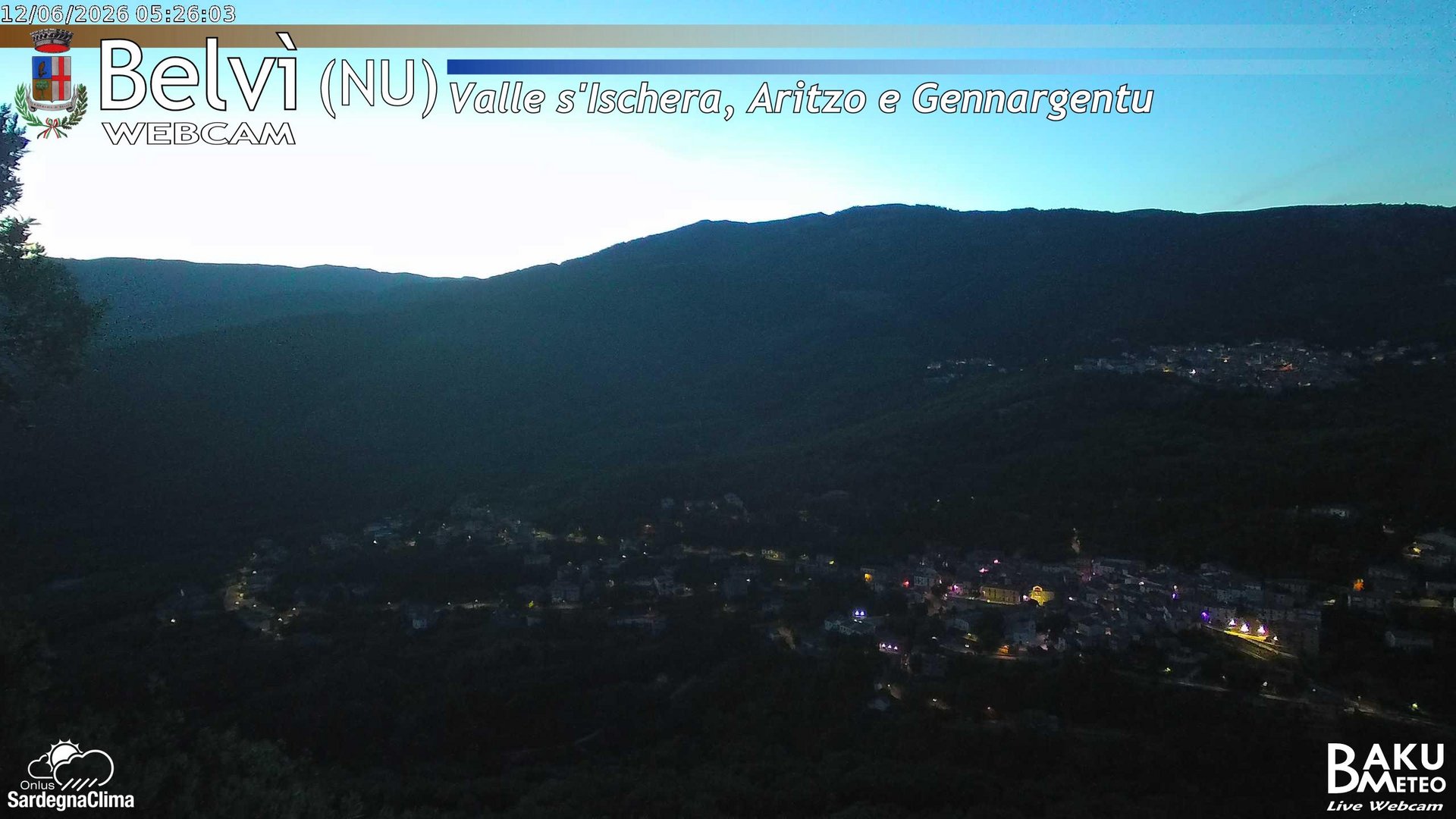 time-lapse frame, Belvì webcam