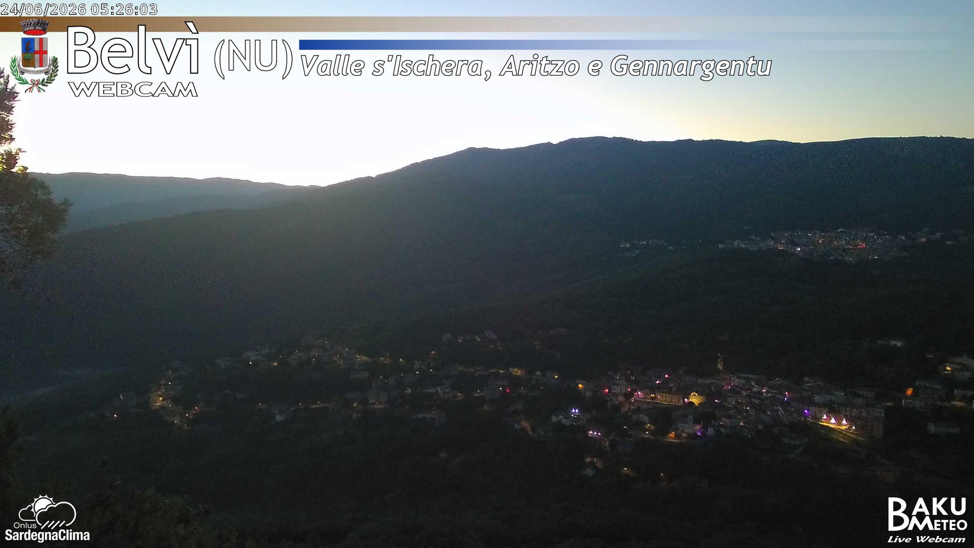 time-lapse frame, Belvì webcam