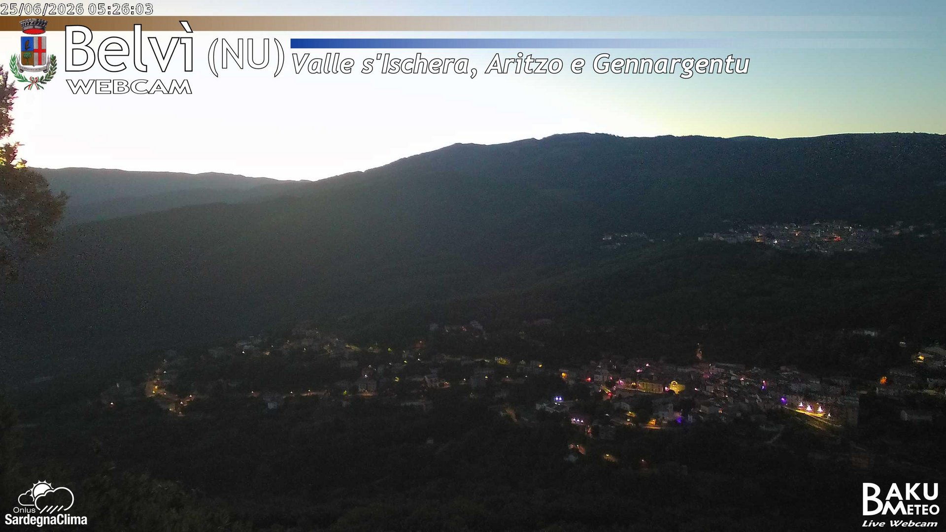 time-lapse frame, Belvì webcam