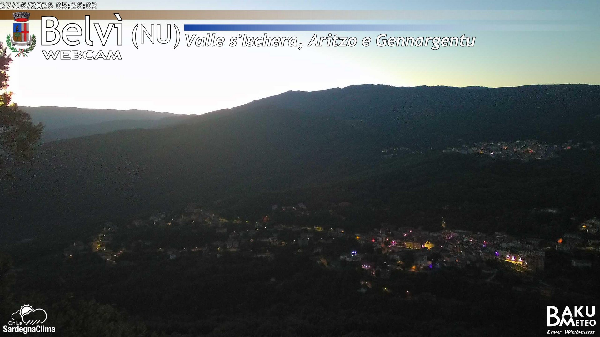 time-lapse frame, Belvì webcam