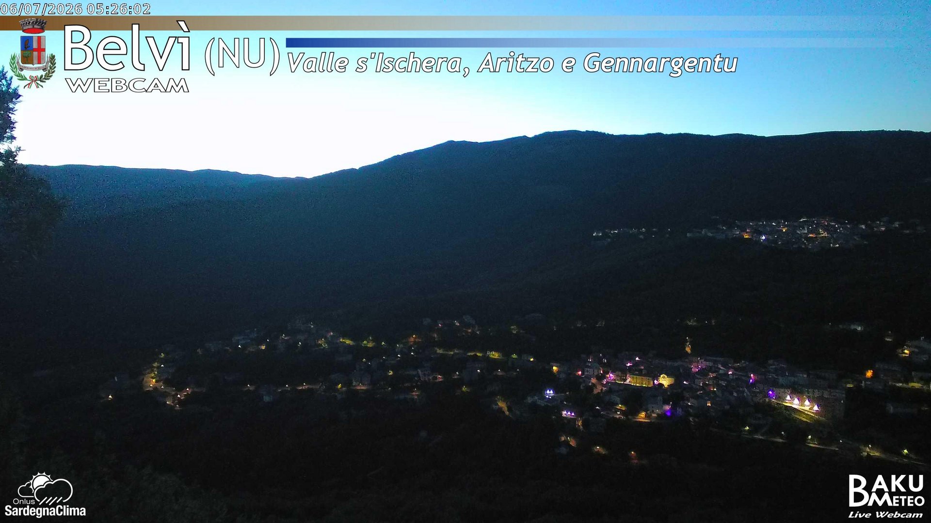 time-lapse frame, Belvì webcam