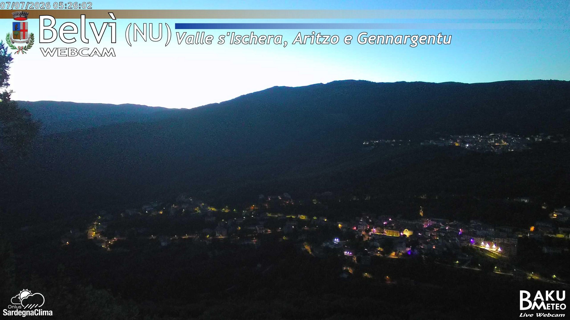 time-lapse frame, Belvì webcam