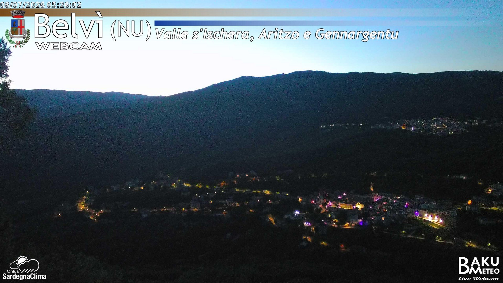 time-lapse frame, Belvì webcam