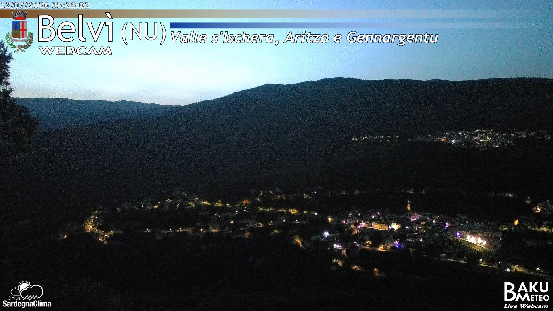time-lapse frame, Belvì webcam