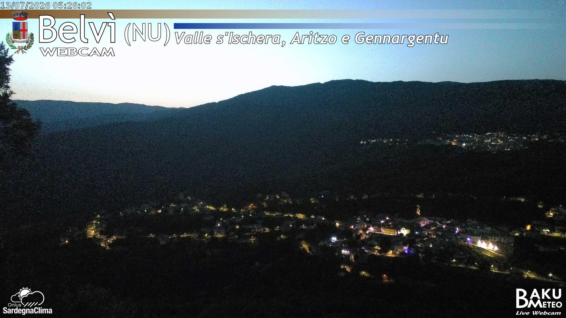 time-lapse frame, Belvì webcam