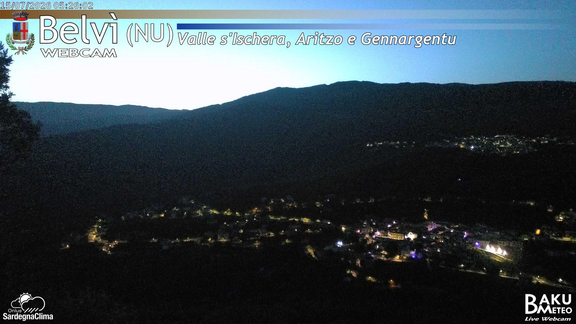 time-lapse frame, Belvì webcam