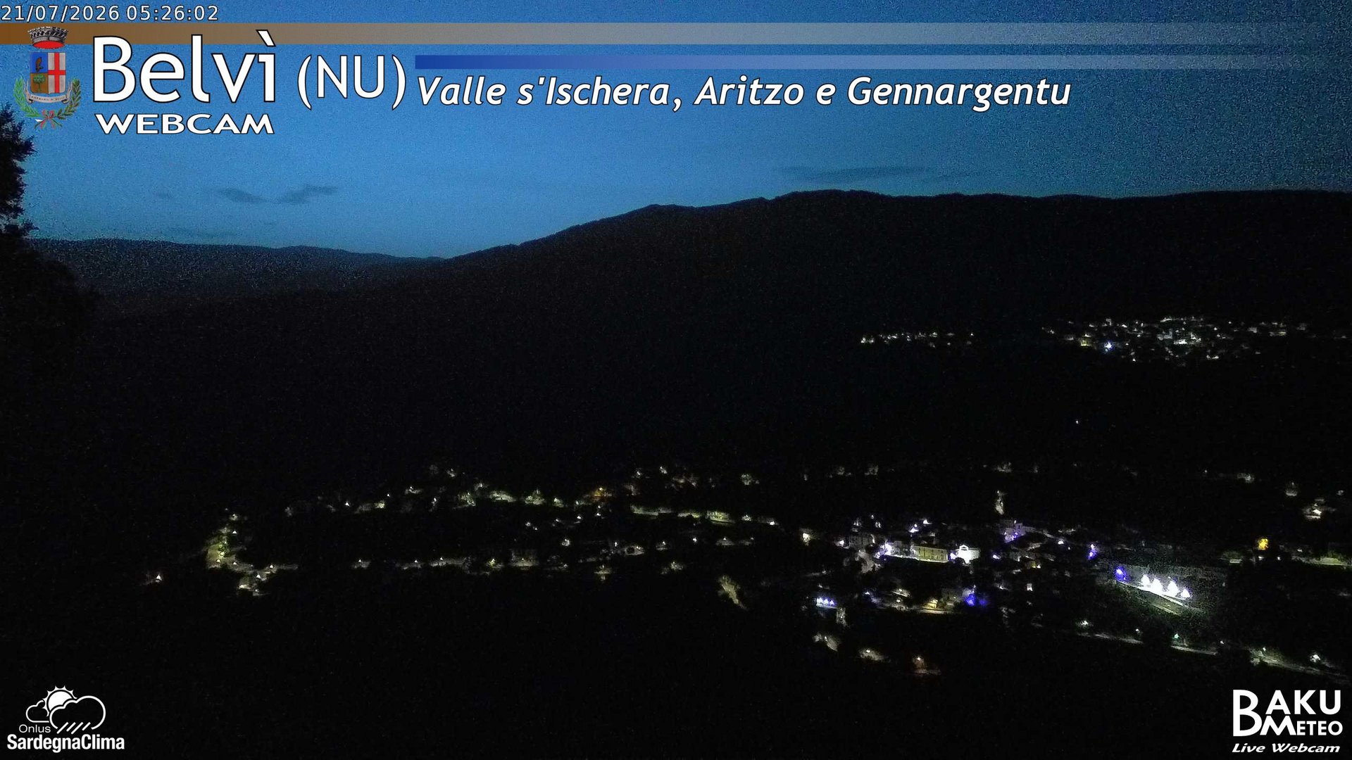 time-lapse frame, Belvì webcam