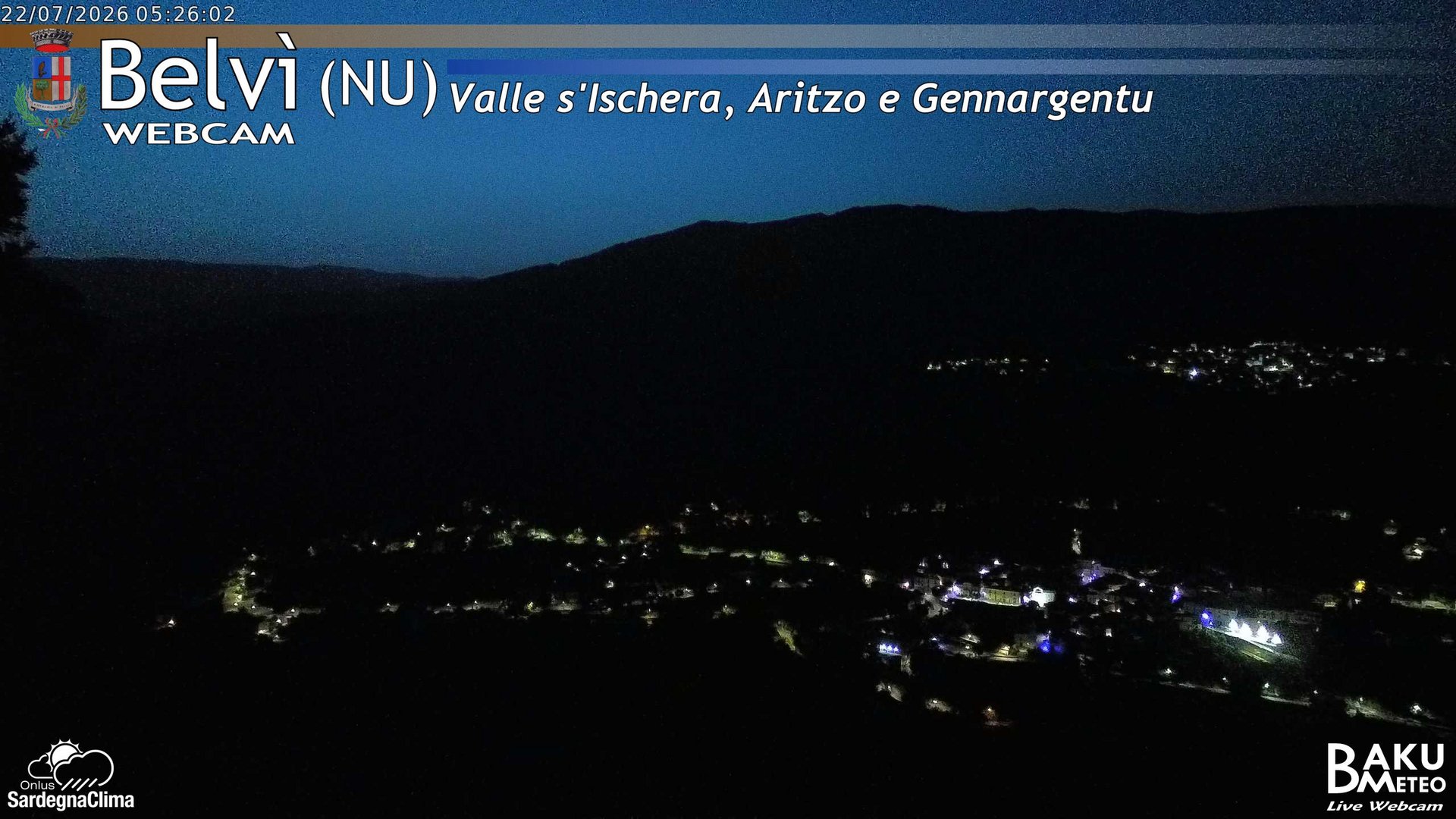 time-lapse frame, Belvì webcam